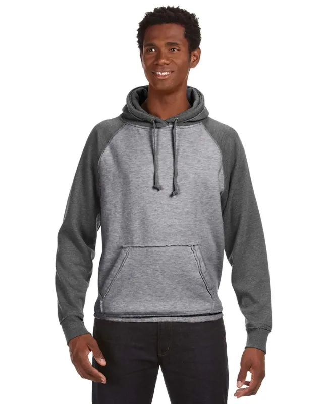 J America Adult Vintage Heather Pullover Hooded Sweatshirt — view 14