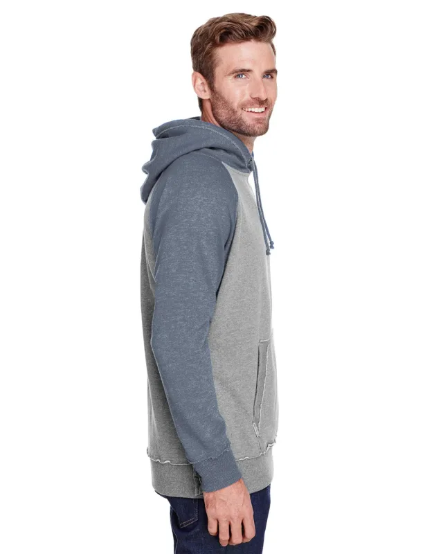 J America Adult Vintage Heather Pullover Hooded Sweatshirt — view 24