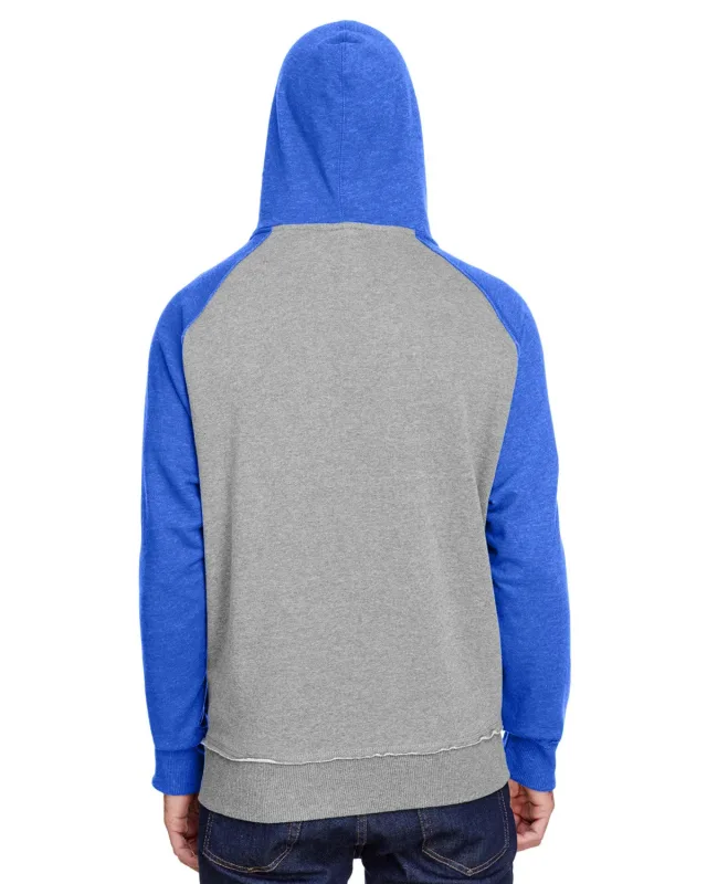 J America Adult Vintage Heather Pullover Hooded Sweatshirt — view 25
