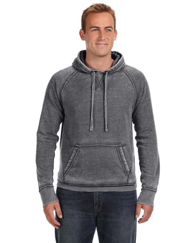 J America Adult Vintage Zen Fleece Pullover Hooded Sweatshirt — view 11