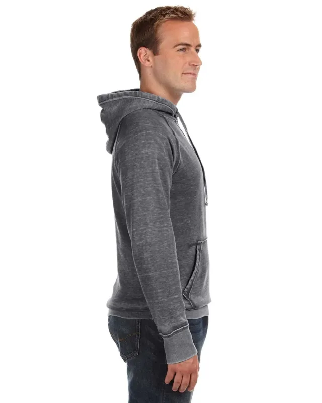 J America Adult Vintage Zen Fleece Pullover Hooded Sweatshirt — view 12