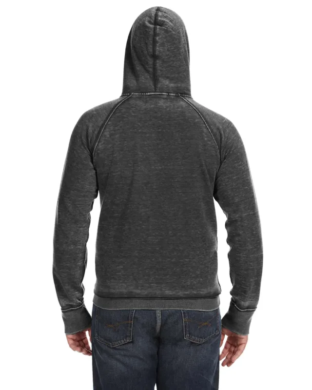 J America Adult Vintage Zen Fleece Pullover Hooded Sweatshirt — view 13
