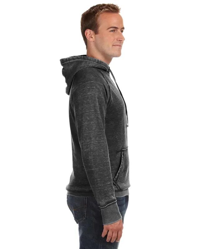 J America Adult Vintage Zen Fleece Pullover Hooded Sweatshirt — view 15