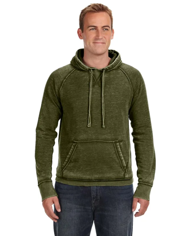 J America Adult Vintage Zen Fleece Pullover Hooded Sweatshirt — view 20