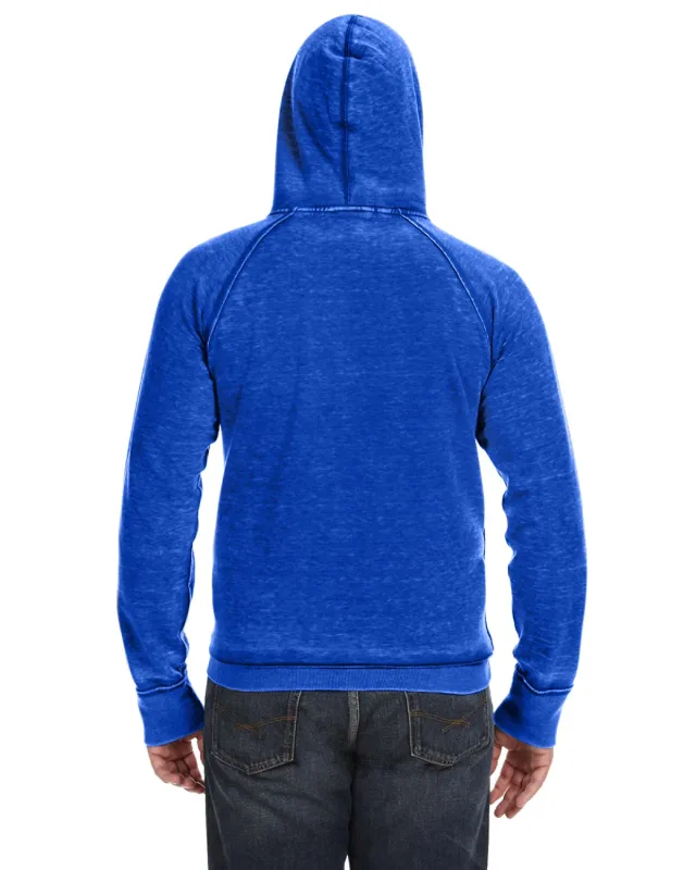J America Adult Vintage Zen Fleece Pullover Hooded Sweatshirt — view 22