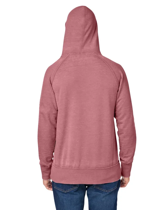 J America Adult Vintage Zen Fleece Pullover Hooded Sweatshirt — view 28