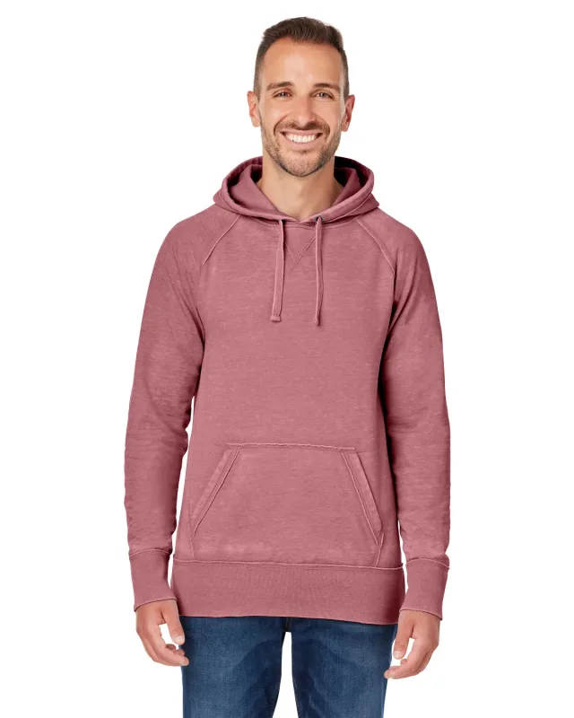 J America Adult Vintage Zen Fleece Pullover Hooded Sweatshirt — view 29