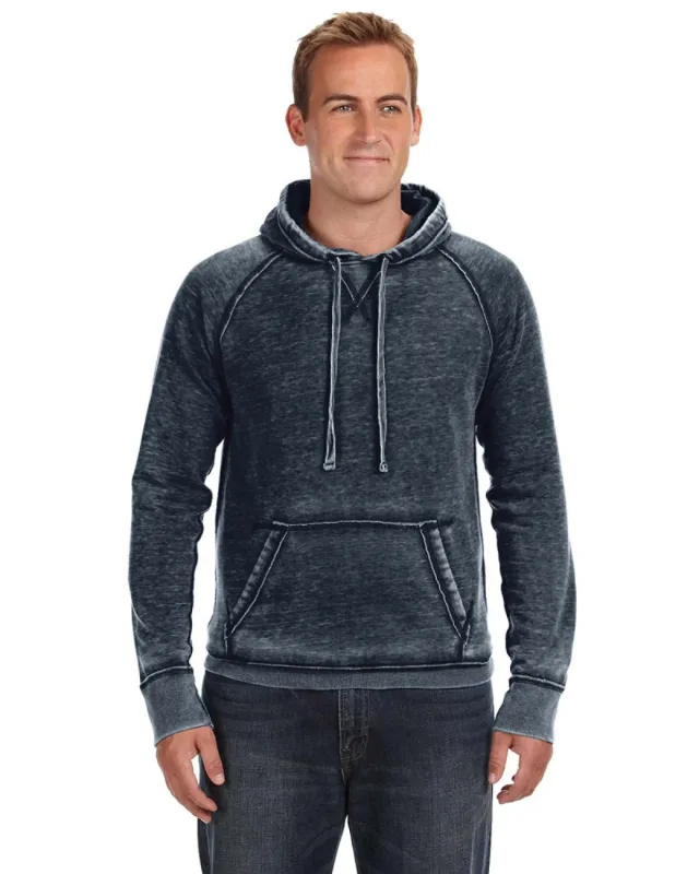 J America Adult Vintage Zen Fleece Pullover Hooded Sweatshirt — view 5