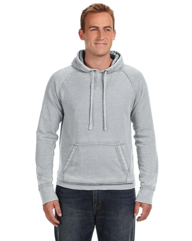 J America Adult Vintage Zen Fleece Pullover Hooded Sweatshirt — view 8