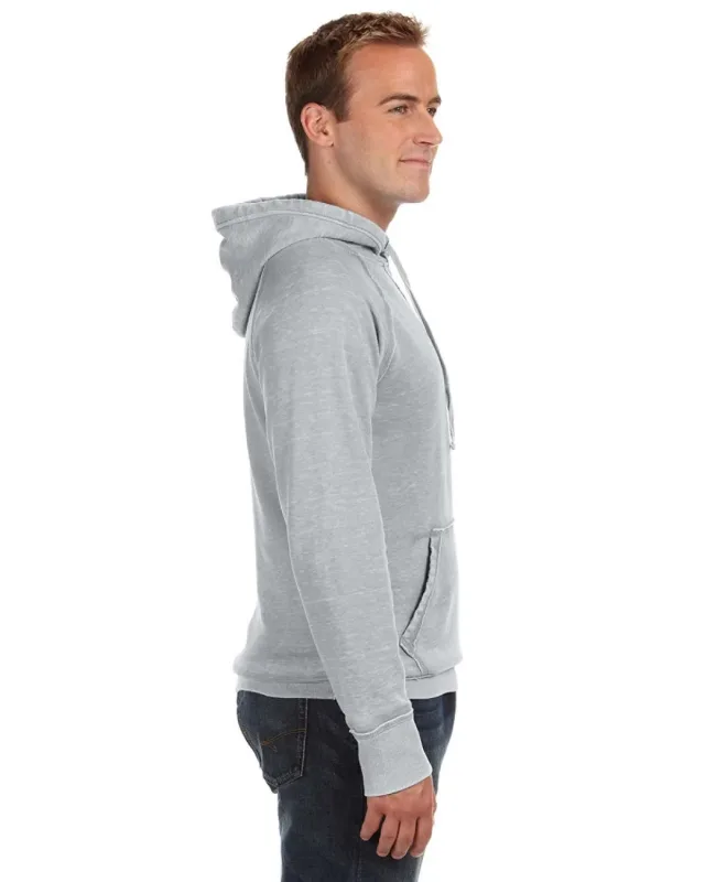 J America Adult Vintage Zen Fleece Pullover Hooded Sweatshirt — view 9