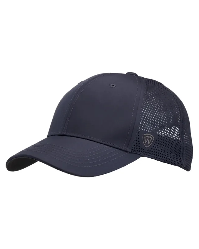 J America Flight Lasercut Mesh Trucker Hat — view 4