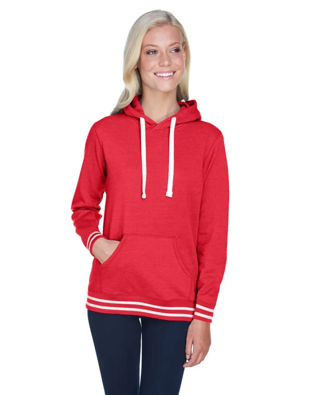 J America Ladies' Relay Hooded Sweatshirt — view 2