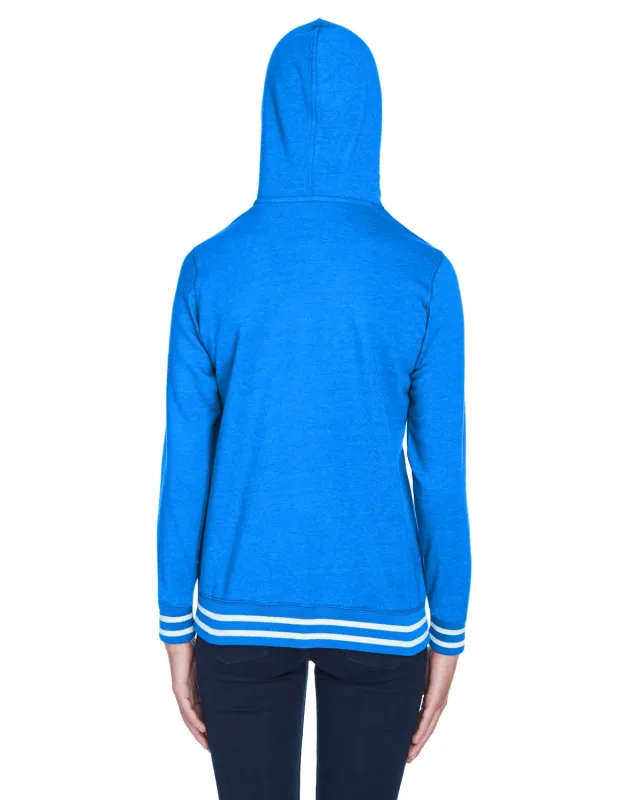 J America Ladies' Relay Hooded Sweatshirt — view 4