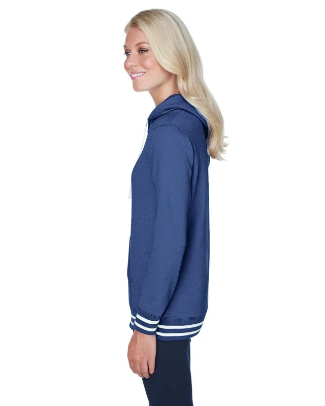 J America Ladies' Relay Hooded Sweatshirt — view 9
