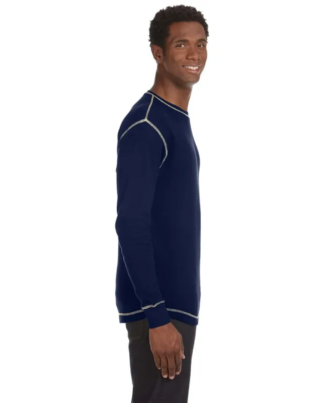 J America Men's Vintage Long-Sleeve Thermal T-Shirt — view 10