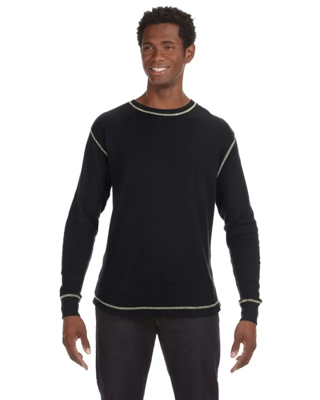 J America Men's Vintage Long-Sleeve Thermal T-Shirt — view 16