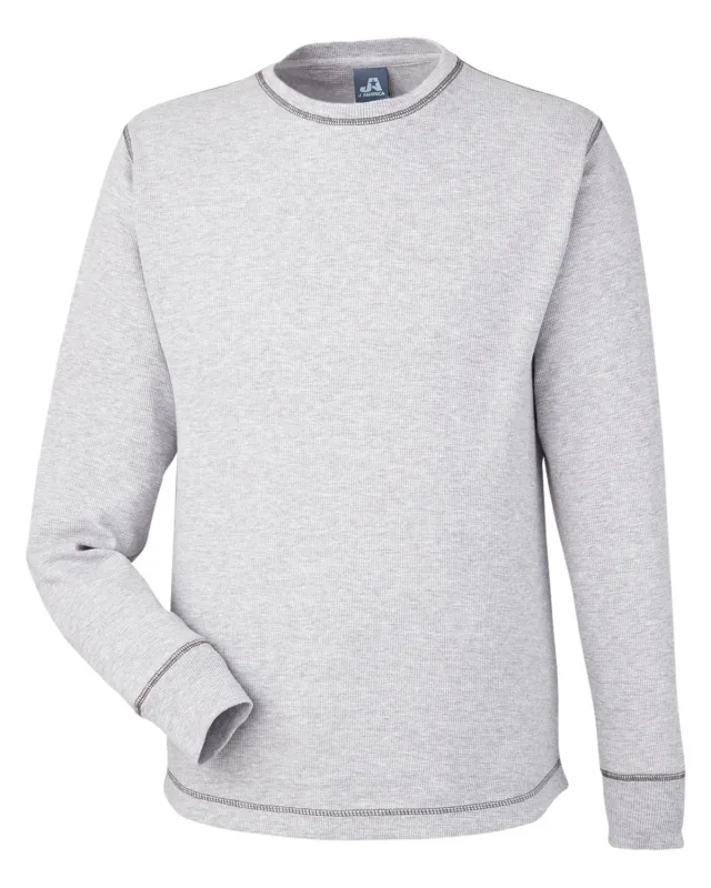 J America Men's Vintage Long-Sleeve Thermal T-Shirt — view 4