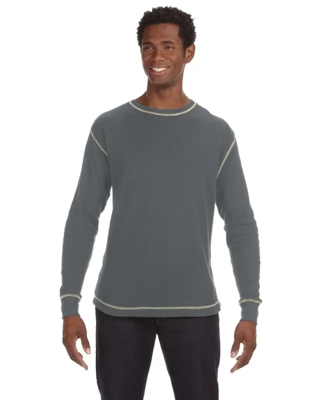 J America Men's Vintage Long-Sleeve Thermal T-Shirt — view 6