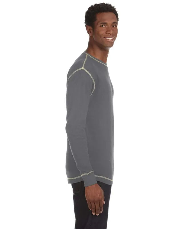 J America Men's Vintage Long-Sleeve Thermal T-Shirt — view 7