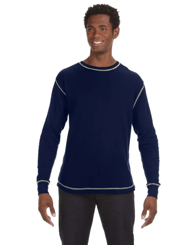 J America Men's Vintage Long-Sleeve Thermal T-Shirt — view 9