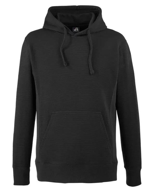 J America Ripple Fleece Pulllover Hooded Sweatshirt — view 14
