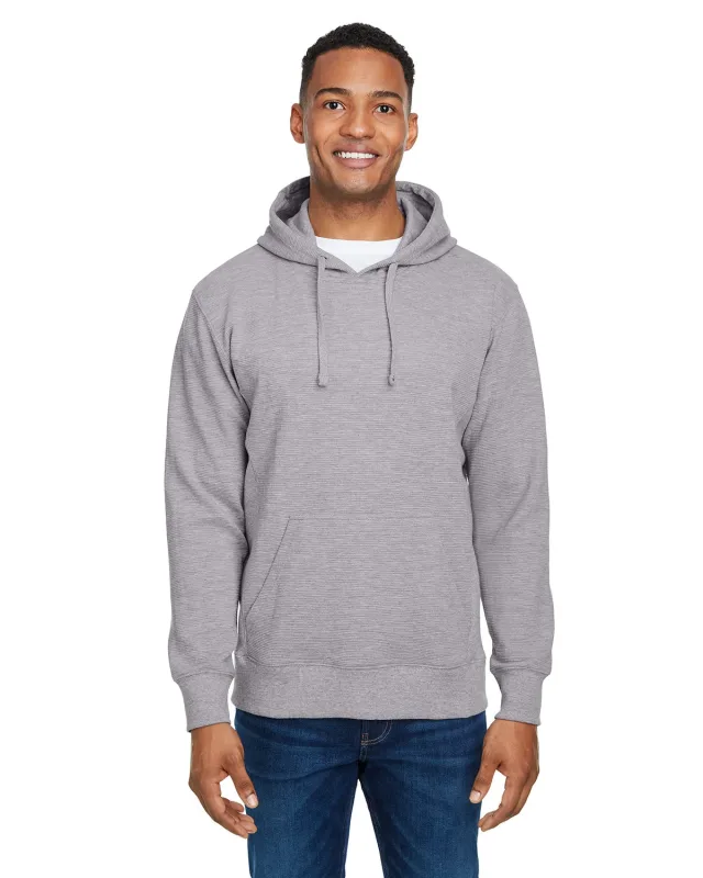 J America Ripple Fleece Pulllover Hooded Sweatshirt — view 2
