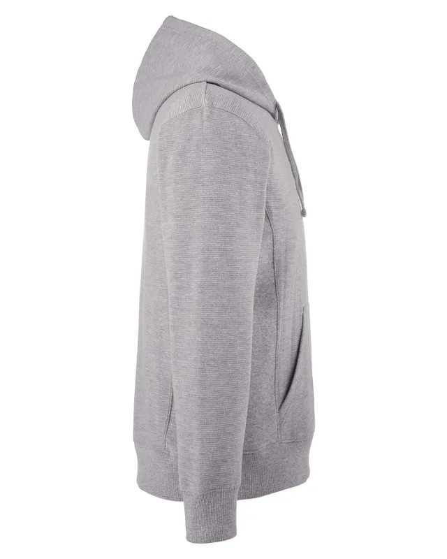 J America Ripple Fleece Pulllover Hooded Sweatshirt — view 5