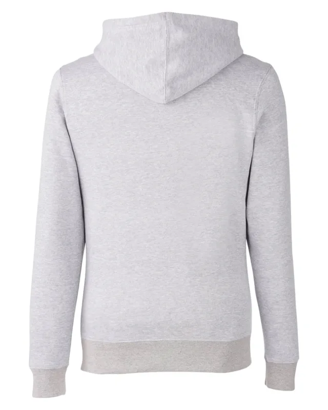 J America Unisex BTB Fleece Hooded Sweatshirt — view 2