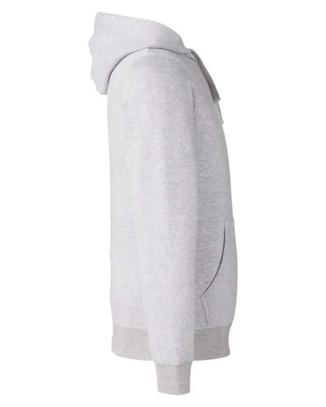 J America Unisex BTB Fleece Hooded Sweatshirt — view 3