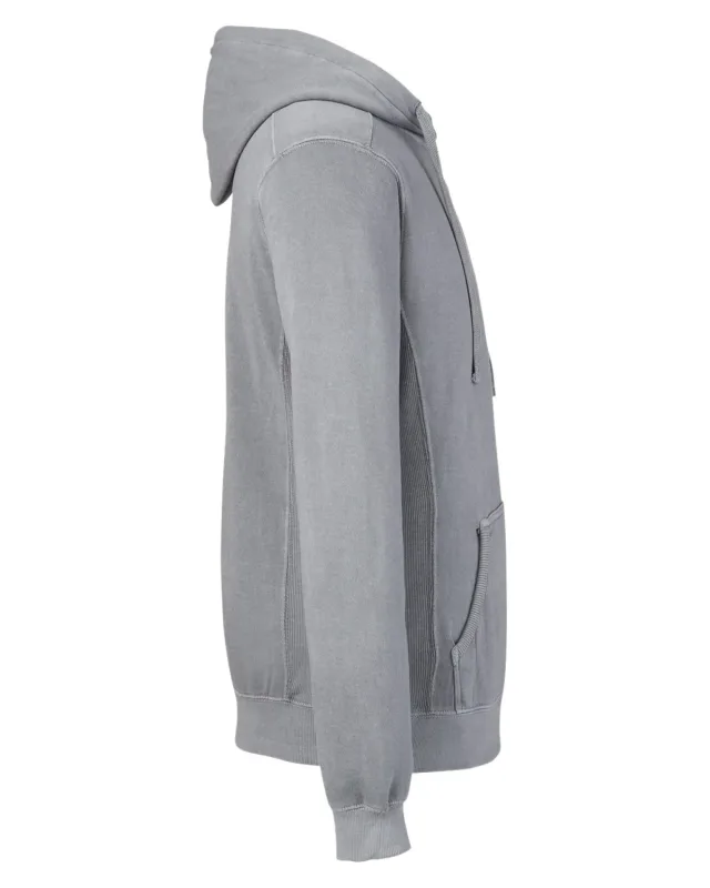 J America Unisex Pigment Dyed Fleece Hooded Sweatshirt — view 15