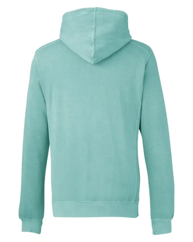 J America Unisex Pigment Dyed Fleece Hooded Sweatshirt — view 26