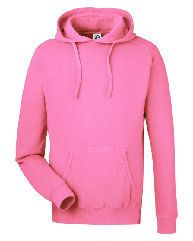 J America Unisex Pigment Dyed Fleece Hooded Sweatshirt — view 29