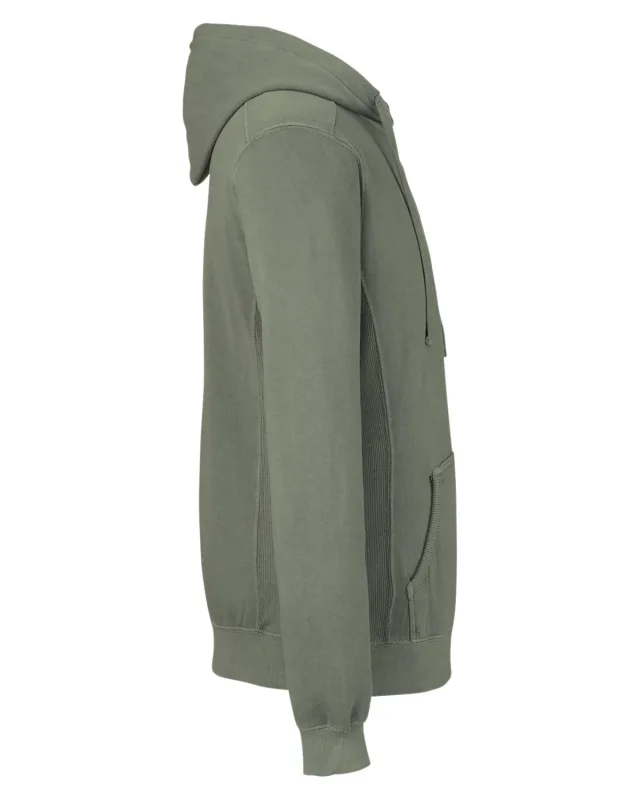 J America Unisex Pigment Dyed Fleece Hooded Sweatshirt — view 35