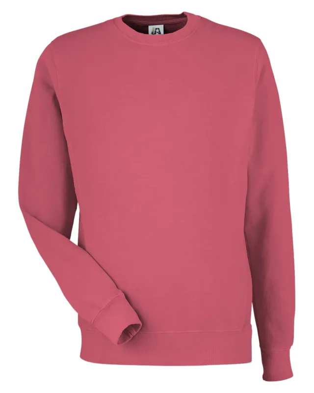 J America Unisex Pigment Dyed Fleece Sweatshirt — view 20