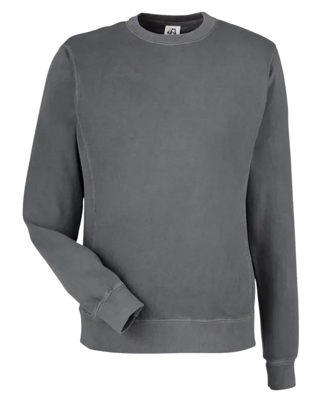 J America Unisex Pigment Dyed Fleece Sweatshirt — view 21