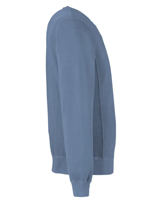 J America Unisex Pigment Dyed Fleece Sweatshirt — view 3