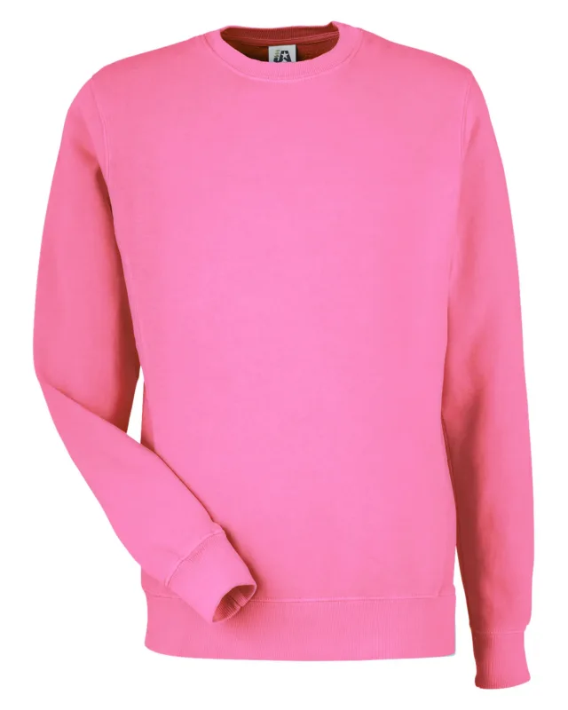 J America Unisex Pigment Dyed Fleece Sweatshirt — view 32