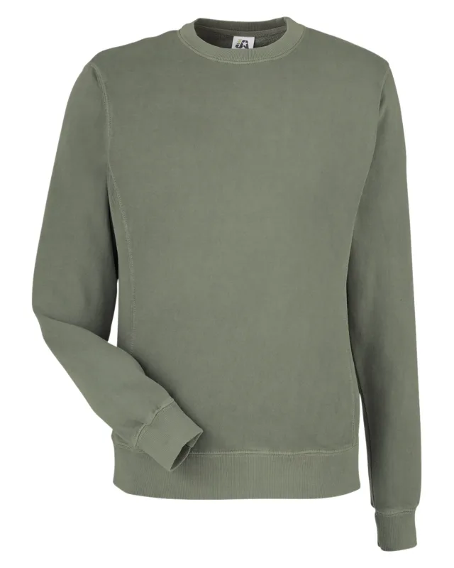 J America Unisex Pigment Dyed Fleece Sweatshirt — view 36