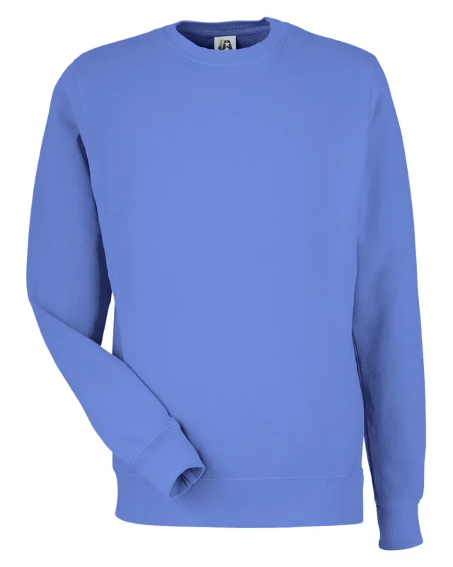 J America Unisex Pigment Dyed Fleece Sweatshirt — view 5