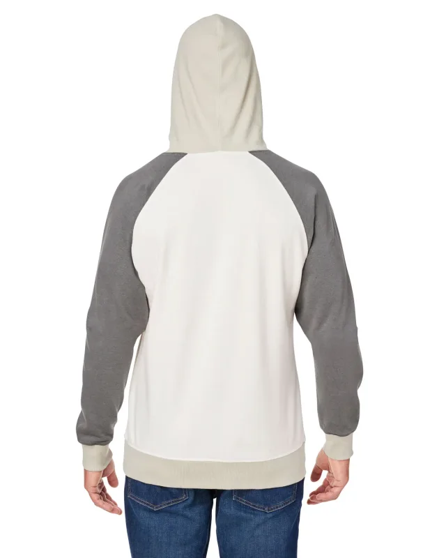 J America Unisex Vintage Tricolor Hooded Sweatshirt — view 5