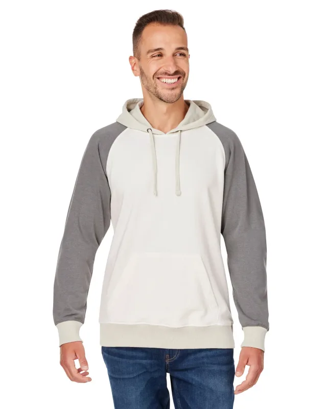 J America Unisex Vintage Tricolor Hooded Sweatshirt — view 6