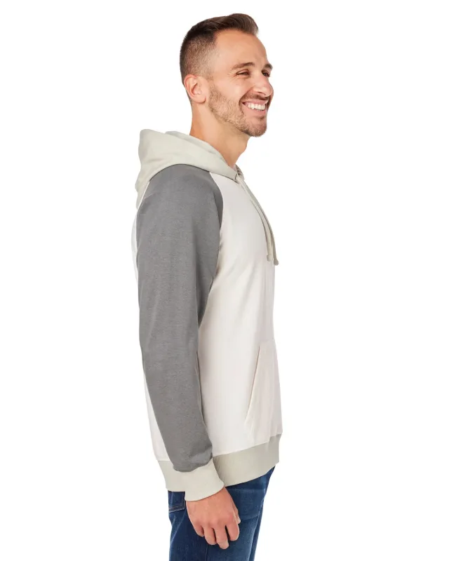 J America Unisex Vintage Tricolor Hooded Sweatshirt — view 8