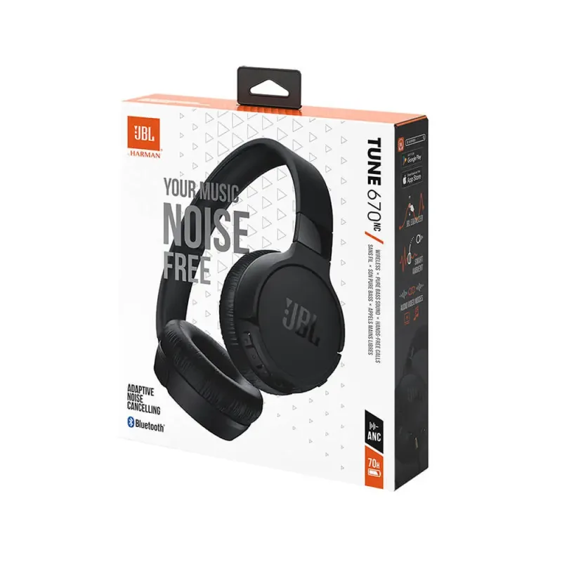 JBL Tune 670NC Wireless On-Ear Active Noise-Cancelling Headphones — view 9