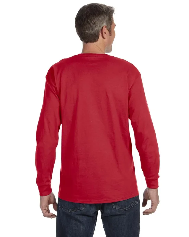 Jerzees Adult DRI-POWER® ACTIVE Long-Sleeve T-Shirt — view 7