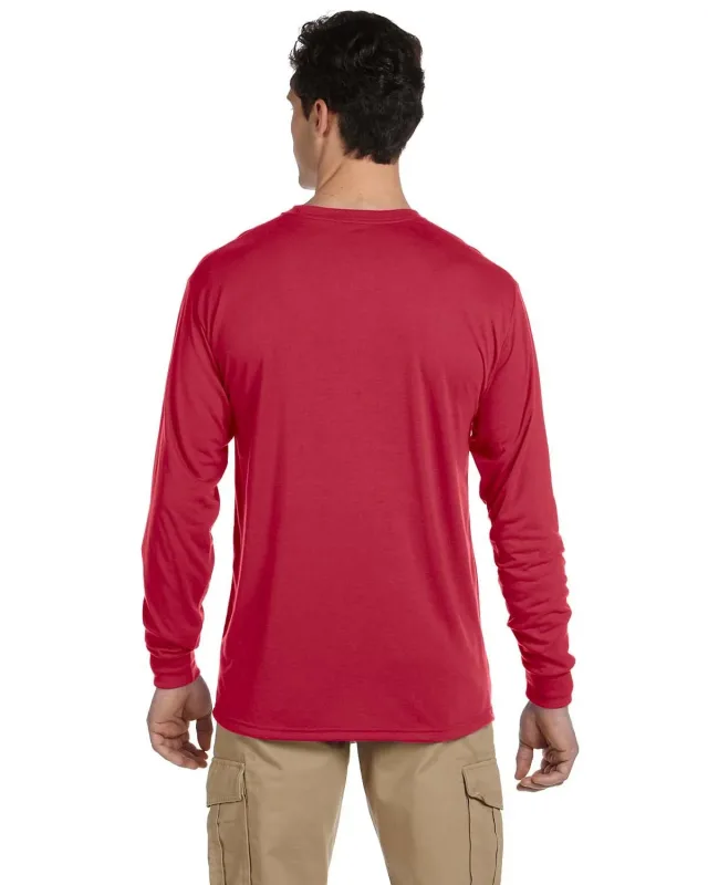 Jerzees Adult DRI-POWER® SPORT Long-Sleeve T-Shirt — view 4