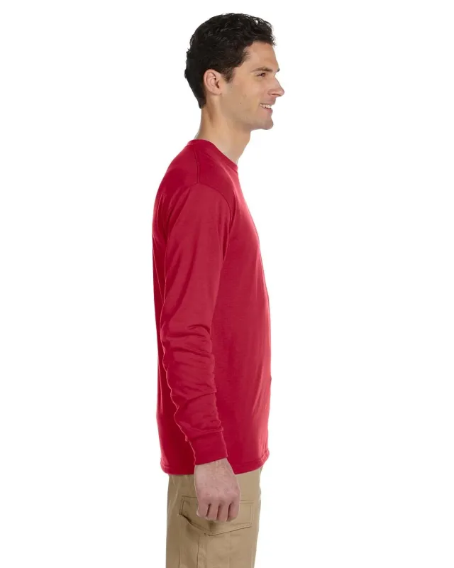 Jerzees Adult DRI-POWER® SPORT Long-Sleeve T-Shirt — view 6