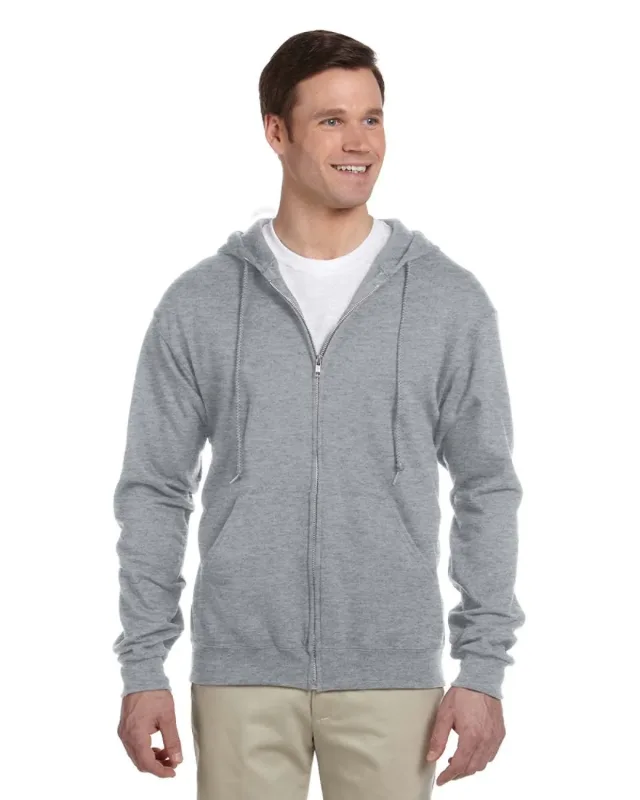 Jerzees Adult NuBlend® Fleece Full-Zip Hooded Sweatshirt — view 38