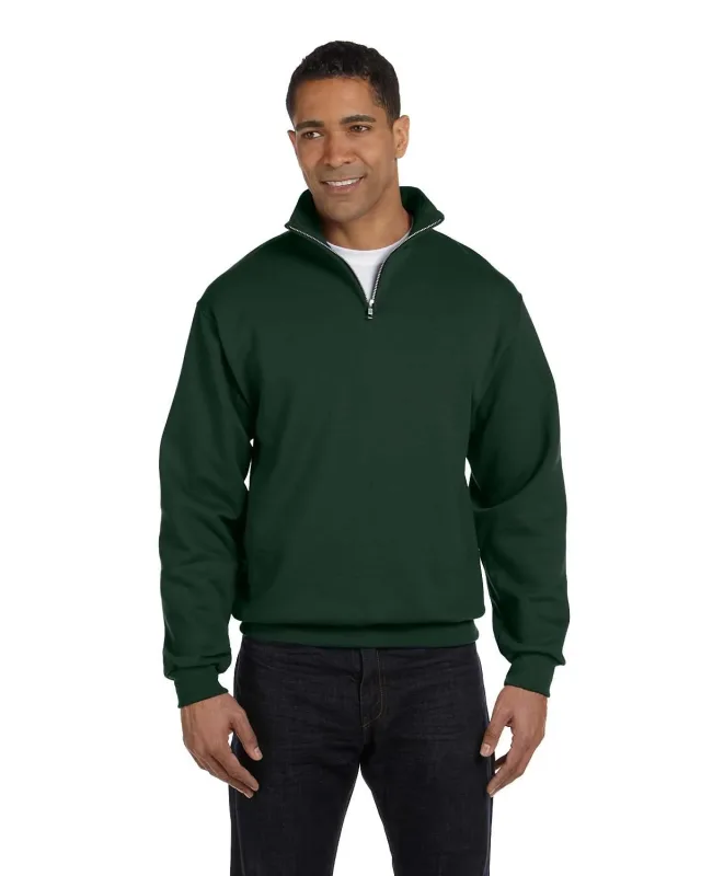 Jerzees Adult NuBlend® Quarter-Zip Cadet Collar Sweatshirt — view 11