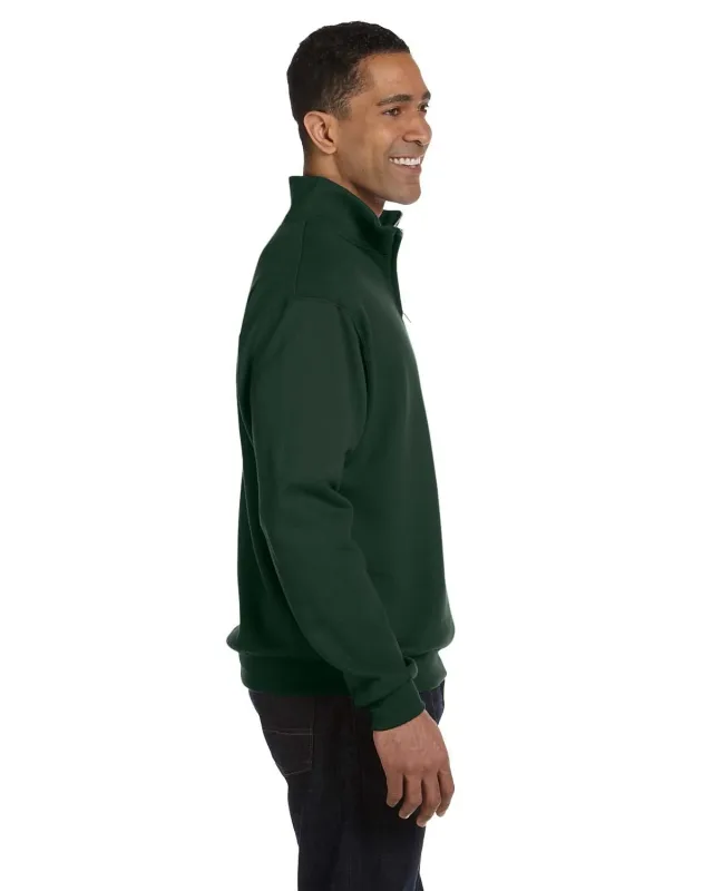Jerzees Adult NuBlend® Quarter-Zip Cadet Collar Sweatshirt — view 12