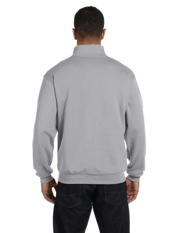 Jerzees Adult NuBlend® Quarter-Zip Cadet Collar Sweatshirt — view 13